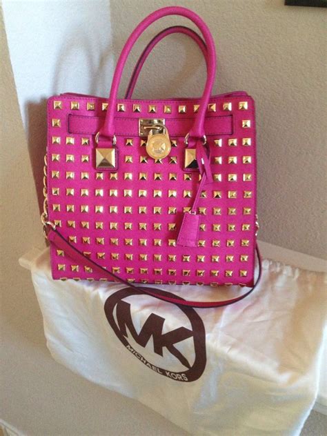 michael kors hamilton bag ebay uk|Michael Kors Hamilton studded bag.